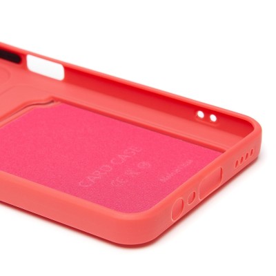 Чехол-накладка с картхолдером для Realme C71 (бордовый) SC337