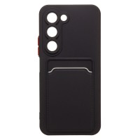 Чехол-накладка с картхолдером для Tecno Spark 40 Pro (черный) SC337