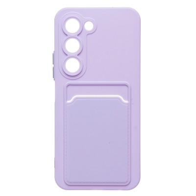 Чехол-накладка с картхолдером для Tecno Spark 40 Pro (светло-фиолетовый) SC337