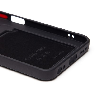 Чехол-накладка с картхолдером для Tecno Spark 40 (черный) SC337