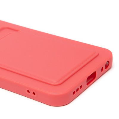 Чехол-накладка с картхолдером для Tecno Spark 40 (бордовый) SC337