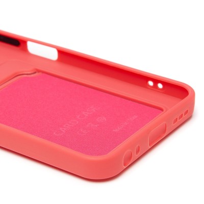 Чехол-накладка с картхолдером для Tecno Spark 40 (бордовый) SC337