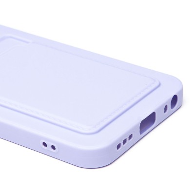 Чехол-накладка с картхолдером для Tecno Spark 40 (светло-фиолетовый) SC337