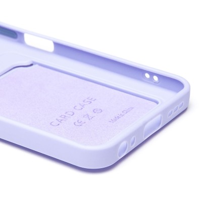 Чехол-накладка с картхолдером для Tecno Spark 40 (светло-фиолетовый) SC337