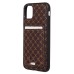Чехол-накладка c картхолдером для Apple iPhone 11 (кофейный) SM022 SafeMag