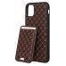 Чехол-накладка c картхолдером для Apple iPhone 11 (кофейный) SM022 SafeMag