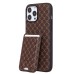 Чехол-накладка c картхолдером для Apple iPhone 13 Pro Max (кофейный) SM022 SafeMag