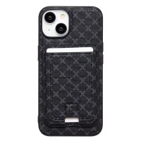 Чехол-накладка c картхолдером для Apple iPhone 14 (черный) SM022 SafeMag