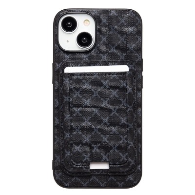 Чехол-накладка c картхолдером для Apple iPhone 14 (черный) SM022 SafeMag