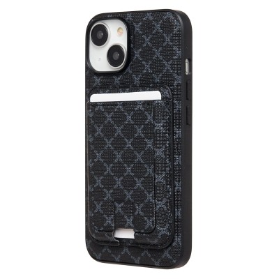 Чехол-накладка c картхолдером для Apple iPhone 14 (черный) SM022 SafeMag