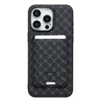 Чехол-накладка c картхолдером для Apple iPhone 15 Pro Max (черный) SM022 SafeMag
