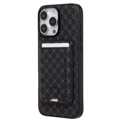 Чехол-накладка c картхолдером для Apple iPhone 16 Pro Max (черный) SM022 SafeMag