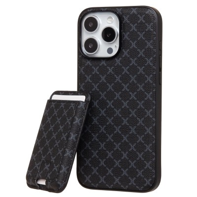 Чехол-накладка c картхолдером для Apple iPhone 16 Pro Max (черный) SM022 SafeMag