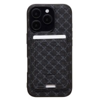 Чехол-накладка c картхолдером для Apple iPhone 16 Pro (черный) SM022 SafeMag