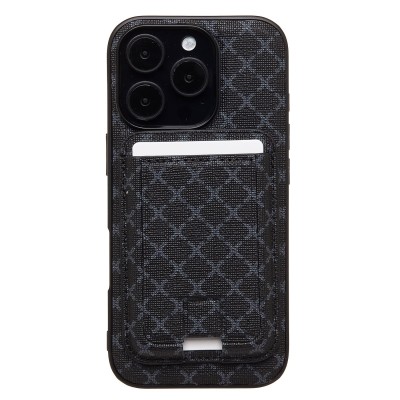 Чехол-накладка c картхолдером для Apple iPhone 16 Pro (черный) SM022 SafeMag
