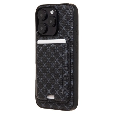 Чехол-накладка c картхолдером для Apple iPhone 16 Pro (черный) SM022 SafeMag