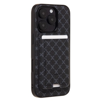 Чехол-накладка c картхолдером для Apple iPhone 16 Pro (черный) SM022 SafeMag