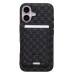 Чехол-накладка c картхолдером для Apple iPhone 16 (черный) SM022 SafeMag