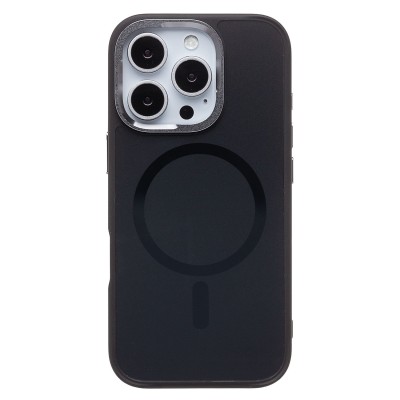 Чехол-накладка для Apple iPhone 16 Pro (галактический черный) SM023 SafeMag