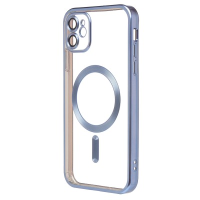 Чехол-накладка для Apple iPhone 11 (голубой) SM027 SafeMag