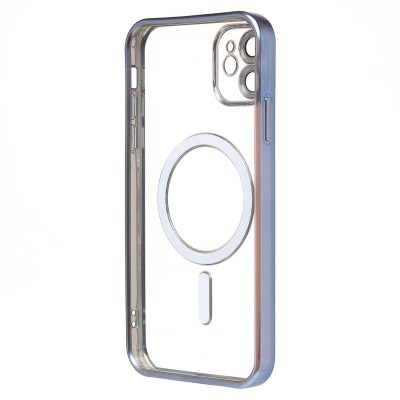 Чехол-накладка для Apple iPhone 11 (голубой) SM027 SafeMag
