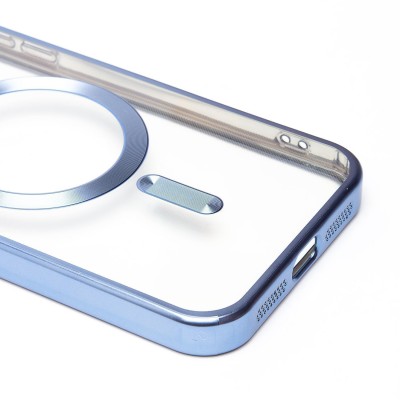Чехол-накладка для Apple iPhone 11 (голубой) SM027 SafeMag