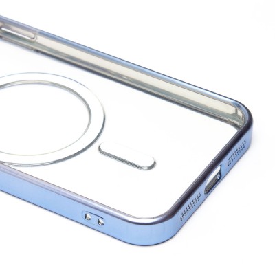 Чехол-накладка для Apple iPhone 11 (голубой) SM027 SafeMag