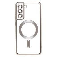 Чехол-накладка для Samsung Galaxy S21FE (серебристый) SM027 SafeMag Чехол-накладка для Samsung Galaxy S21FE (серебристый) SM027 SafeMag
