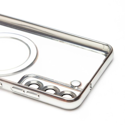 Чехол-накладка для Samsung Galaxy S21FE (серебристый) SM027 SafeMag Чехол-накладка для Samsung Galaxy S21FE (серебристый) SM027 SafeMag