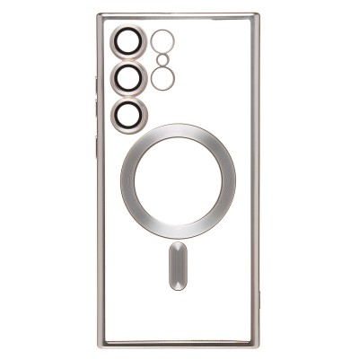 Чехол-накладка для Samsung Galaxy S23 Ultra (серебристый) SM027 SafeMag Чехол-накладка для Samsung Galaxy S23 Ultra (серебристый) SM027 SafeMag