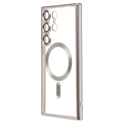 Чехол-накладка для Samsung Galaxy S23 Ultra (серебристый) SM027 SafeMag