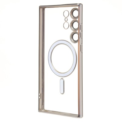 Чехол-накладка для Samsung Galaxy S23 Ultra (серебристый) SM027 SafeMag