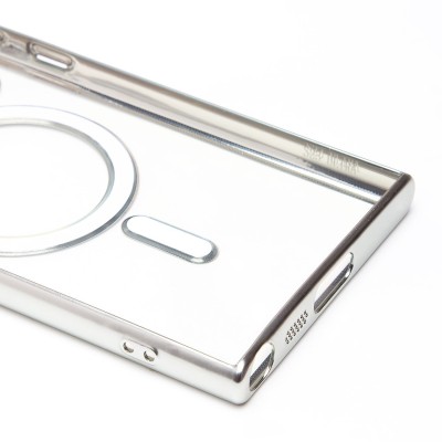 Чехол-накладка для Samsung Galaxy S23 Ultra (серебристый) SM027 SafeMag