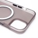 Чехол-накладка для Apple iPhone 15 (черный/матово-прозрачный) SM038 SafeMag