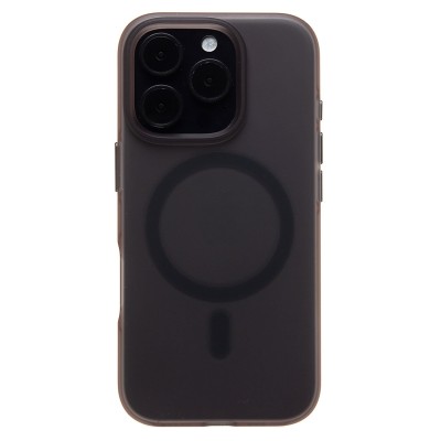 Чехол-накладка для Apple iPhone 16 Pro (черный/матово-прозрачный) SM038 SafeMag