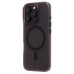 Чехол-накладка для Apple iPhone 16 Pro (черный/матово-прозрачный) SM038 SafeMag
