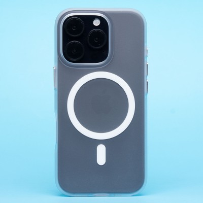 Чехол-накладка для Apple iPhone 16 Pro (белый/матово-прозрачный) SM038 SafeMag