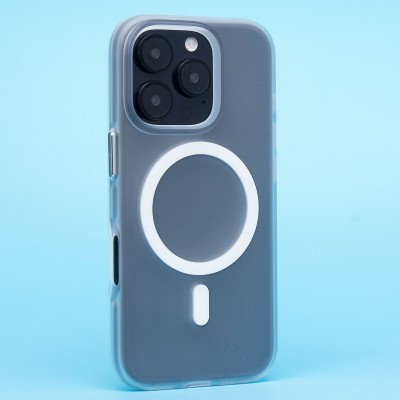Чехол-накладка для Apple iPhone 16 Pro (белый/матово-прозрачный) SM038 SafeMag