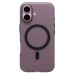 Чехол-накладка для Apple iPhone 16 (черный/матово-прозрачный) SM038 SafeMag