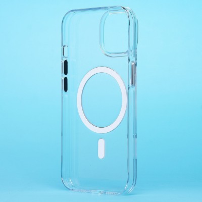 Чехол-накладка для Apple iPhone 15 (прозрачный) SM039 SafeMag