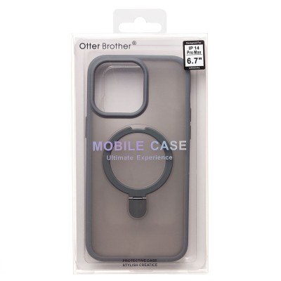 Чехол-накладка для Apple iPhone 14 Pro Max (серый) - SM088 SafeMag