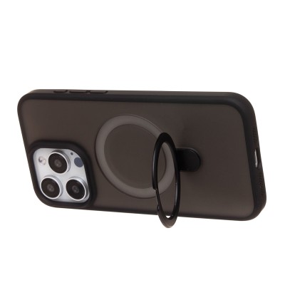 Чехол-накладка для Apple iPhone 15 Pro Max (черный) - SM088 SafeMag