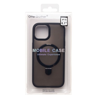 Чехол-накладка для Apple iPhone 15 (черный) SM088 SafeMag
