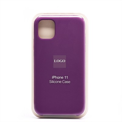 Чехол-накладка для Apple iPhone 11 (фиолетовый) [ORG] Soft Touch