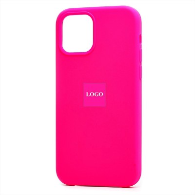 Чехол-накладка для iPhone 12 Pro (темно- розовый) [ORG] Soft Touch