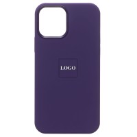 Чехол-накладка для iPhone 12 Pro (аметист) ORG Silicone Case SafeMag с анимацией