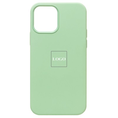Чехол-накладка для Apple iPhone 12/iPhone 12 Pro (фисташковый) ORG Silicone Case SafeMag с анимацией