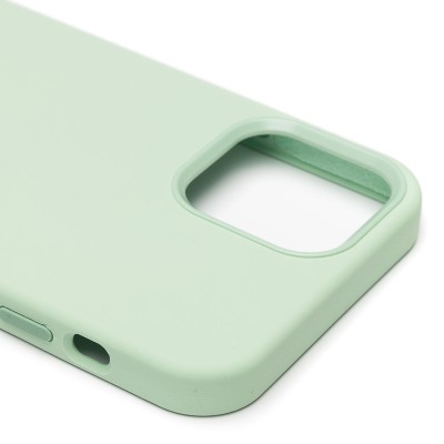 Чехол-накладка для Apple iPhone 12/iPhone 12 Pro (фисташковый) ORG Silicone Case SafeMag с анимацией