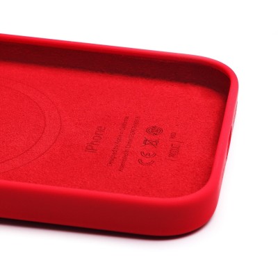 Чехол-накладка для Apple iPhone 14 Pro Max (красный) ORG Silicone Case SafeMag с анимацией
