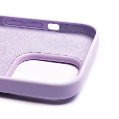 Чехол-накладка для Apple iPhone 14 Pro (лиловый) ORG Silicone Case SafeMag с анимацией
